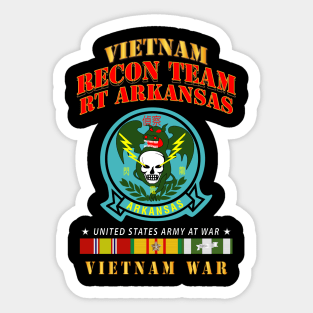 Recon Team - RT Arkansas - Dragon - Vietnam War w VN SVC Sticker